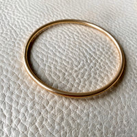 Scandinavian vintage 14k Gold tubular bangle