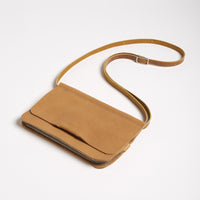 The Novella bag - Cashew bull hide leather