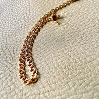 Dainty 18k double-link solid gold bracelet - Avesta, Sweden 1960