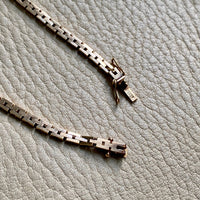 Vintage Danish 14k gold cleopatra link necklace 17 inch length