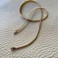 Vintage Danish 14k gold Geneva link necklace variation 15.75 inch length