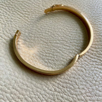 18k gold vintage swedish hinged bangle bracelet