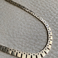 Vintage Danish 14k gold cleopatra link necklace 17 inch length