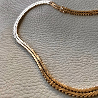 vintage 18k gold geneva link necklace