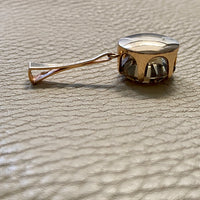 Vintage 14k Finnish pendant with large smoky quartz stone. By Elis Kauppi