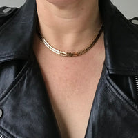 Superb Rare 18k gold Geneva link necklace - Denmark