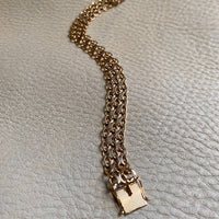 Gorgeous 1968 x-link 18k solid gold bracelet - Hägersten, Sweden - 7.5 inch length