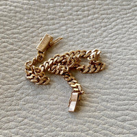 1962 swedish vintage 18k gold link bracelet size 7.25