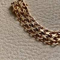 Gorgeous 1968 x-link 18k solid gold bracelet - Hägersten, Sweden - 7.5 inch length