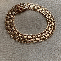 Gorgeous 1968 x-link 18k solid gold bracelet - Hägersten, Sweden - 7.5 inch length