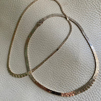 1932-1982 Danish 14k gold necklace - Cleopatra brick link by SV Glymers