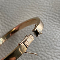 18k gold vintage swedish hinged bangle bracelet