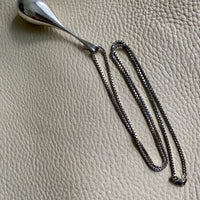 1973 Sterling Silver droplet pendant necklace - Falköping, Sweden