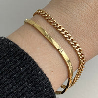 1962 swedish vintage 18k gold link bracelet size 7.25