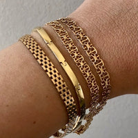 Mattias Bebinni - 18k gold bracelet x-link with bars