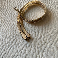 14k gold danish vintage geneva link bracelet made by Aage Albing 1969-1989