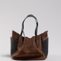 Brev MEDIUM carryall - Dark Chocolate & Black