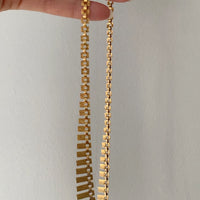 14k gold vintage 1967 Finnish cleopatra link necklace 16.5 inch length
