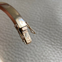 18k gold vintage swedish hinged bangle bracelet with hallmarks