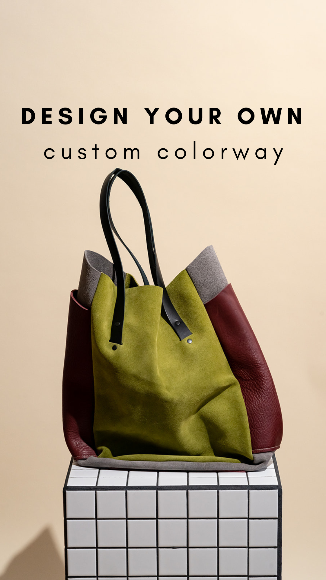 Design your own leather bag cheap
