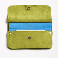 The Novella bag - Moss green suede leather