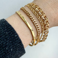 1962 swedish vintage 18k gold link bracelet size 7.25