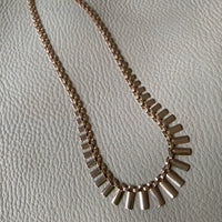 1980 Cleopatra link 14k solid rose gold necklace - Finland