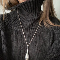 1973 Sterling Silver droplet pendant necklace - Falköping, Sweden