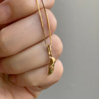 18k gold Italian vintage charm or pendant - Shoe