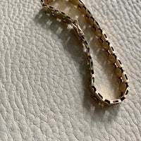 1960s/70s Danish Hexagon link 16g of 14k solid gold bracelet - 7.25 inch length