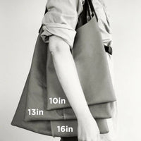 Wedge bag - Graphite gray suede
