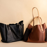 Design your own CUSTOM colorway with Jill - Brev carryall leather bag