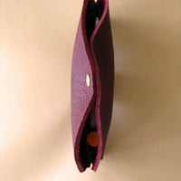 Pinch wallet - Port burgundy leather