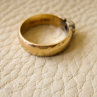 1996 Swedish brilliant cut diamond set in 18k gold - ring size 6.5