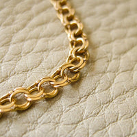 Dainty 18k double-link solid gold bracelet - Avesta, Sweden 1960