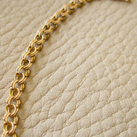 Dainty 18k double-link solid gold bracelet - Avesta, Sweden 1960