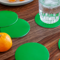 Leather Coasters - 6 coaster set