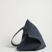 Wedge bag - Indigo blue bull hide