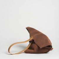 Wedge bag - Allspice brown suede