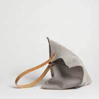 Wedge bag - Graphite gray suede