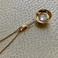 18k gold vintage swedish pendant necklace 17inch