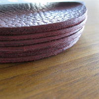 Leather Coasters - 6 coaster set