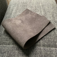 Suede zipper pouch 10 x 7 accessories case