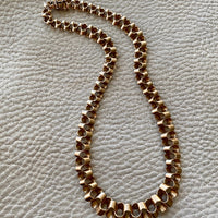 vintage danish 14k ruffle necklace 17.5 inches long