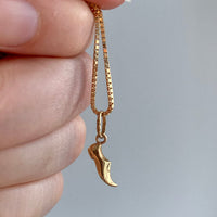 18k gold Italian vintage charm or pendant - Shoe