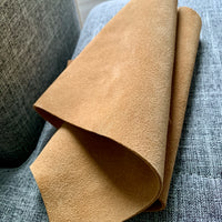 Suede zipper pouch 10 x 7 accessories case