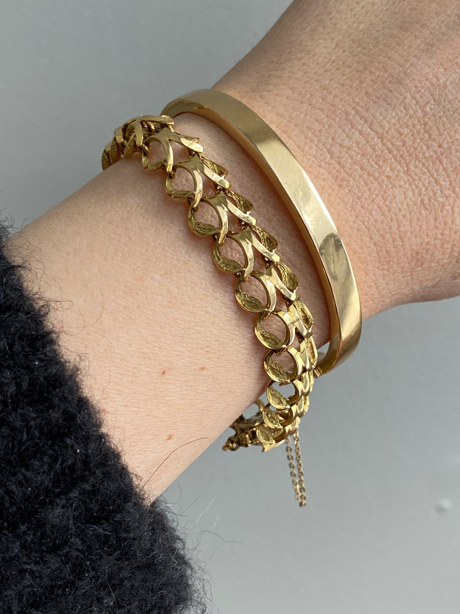 Unique gold bracelets clearance