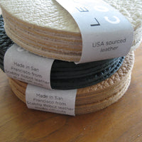 Leather Coasters - 6 coaster set