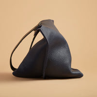 Wedge bag - Indigo blue bull hide