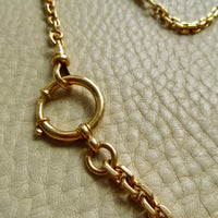 Vintage Swedish 18k Gold Biker Link Watch Chain Necklace – 20.9 Inch Length